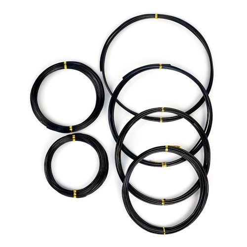 MoHern Bonsai Wire, 6 Sizes of 1mm, 1.5mm, 2mm, 2.5mm, 3mm, 4mm Black Aluminum Wire, Total 152 Feet Bonsai Tool Kit, 300 Grams Bonsai Tree Wire for Bonzai Trees Indoor