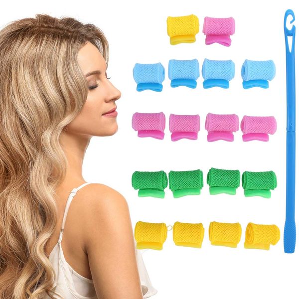 Hair Curlers Styling Kit, Professional Diy Hair Curlers Curl Formers Wave With Hook Handle Hair Styling For Rollers Tool Set For Women Girls