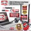 WiFi USB 3.0 Adapter Antenna Long Range Wireless Extender 1200Mbps Dual Band