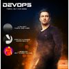 DEVOPS Men's Thermal Underwear Long Johns Set with Fleece Lined (Large, Black)