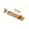 SECURITY HASP AND STAPLE FOR PAD LOCKS BRASS 63MM WITH SCREWS
