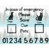 In case of emergency, please save our pets