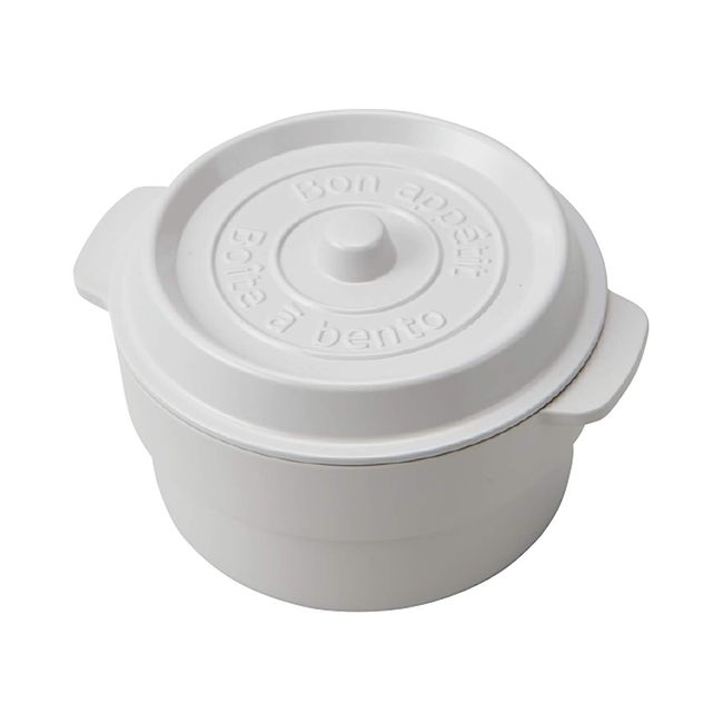 Takenaka T-86379 Bento Box, White, 8.5 fl oz (250 ml), Coco Pot, Mini, White, 8.5 fl oz (250 ml)