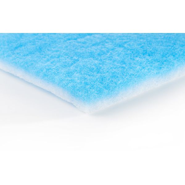 Filtermatte blau/weiß für Lüfter und Hausgeräte 1 x 2 m Filterklasse G3 zum Zuschneiden Filterrolle G3 Filtervlies zum selber schneiden Filtervlies Heizung