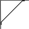 Franklin Brass S44844Z-FB-U Double Wire Shelf Brackets, Matte Black, 2 Pack