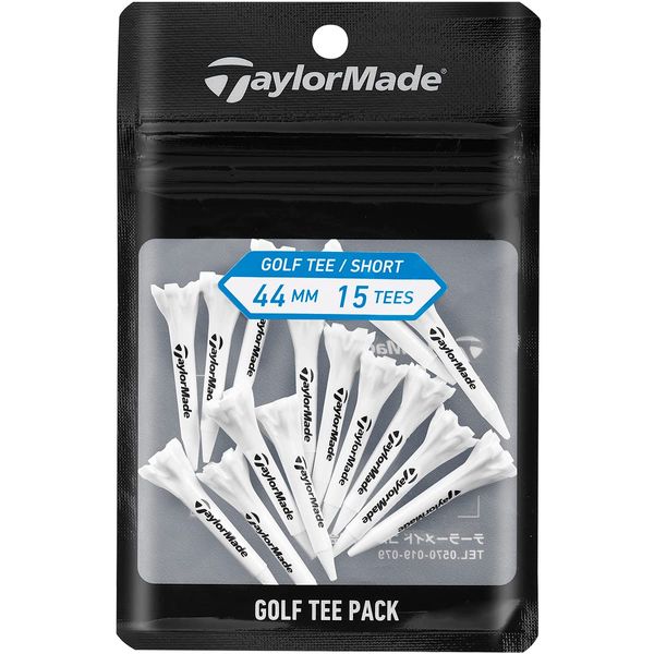 TaylorMade N9228001 TD045 Golf Tee with TaylorMade Logo Logo White