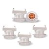 Uplight Light Bulb Socket for Hanging Ceiling E26 Base Lamp Socket, No Construction Required, Easy Installation, Square Hanging Ceiling Adapter, White, Set of 5
