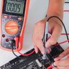 Cleqee Multimeter Test Lead Kit with Alligator Clip Stackable Banana Plug Mini Grabber Test Hook Cable Set for Electrical Testing 1000V 10A