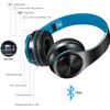 Blue Wireless Bluetooth Foldable Headphones Over Ear Hi-Fi Stereo Headset PC TV