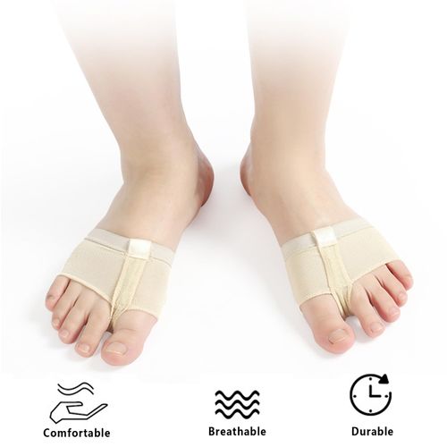 2 Pairs Ballet Foot Toe Pad Support, Thong Toe, Protection Ballet Dance Shoes Socks, Dance Foot Thongs, Dance Paws Pad,Suitable for Ballet Dancers Toe Pads(Skin Color XS+S) Beige