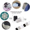 Simthread Embroidery Machine Thread Kit 800Y Spools Black White and Silver Grey Colors for Professional Embroidery Design
