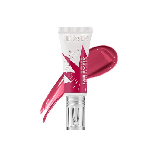 FLOWER BEAUTY Blush Bomb Color Drops for Cheeks | Liquid Gel Cream Blusher Makeup | Multiple Beauty Awards | Lightweight Radiance (Bitten)