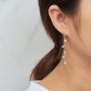 Philip Jones Silver Plated Leaf Dangle Earrings Created with Zircondia® Crystals