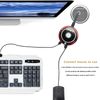 XMSJSIY PC Switch External PC Power Button, Desktop PC Power Button Computer Case Reset Switch External Remote Case VGA USB Motherboard On/Off Button with Two USB and Audio Ports - 160CM