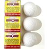 Exploding Golf Balls (Sleeve of 3) - Prank Golf Balls That Explode Into A Cloud of White Smoke Upon Impact - Funny Novelty Golf Gag Gift For Golfers