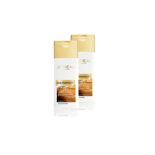 L'Oréal Paris Age Perfect Reinigungsmilch defroisse und defatigue – Reife Haut – Lot de 2