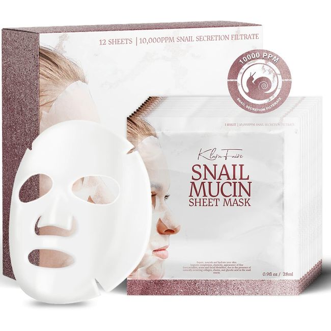 Advanced Snail Mucin Jelly Mask 12Pk w/10000PPM Snail Serum Anti Aging Peel Mask