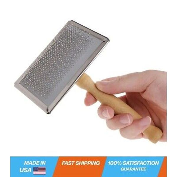 Pet Grooming Comb for Shedding Hair Removal Slicker Brush with Handle for Dogs