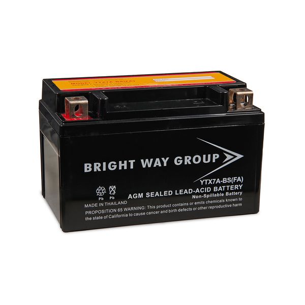 Yuasa YTX7A-BS Motorcycle battery (Replacement)