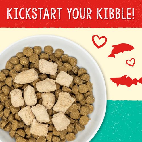 Stella & Chewy's Freeze Dried Raw Savory Salmon & Cod Meal Mixer – Dog Food Topper for Small & Large Breeds – Grain Free, Protein Rich Recipe – 18 oz Bag