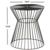 SAFAVIEH Adele Iron Wire Stool | Black |