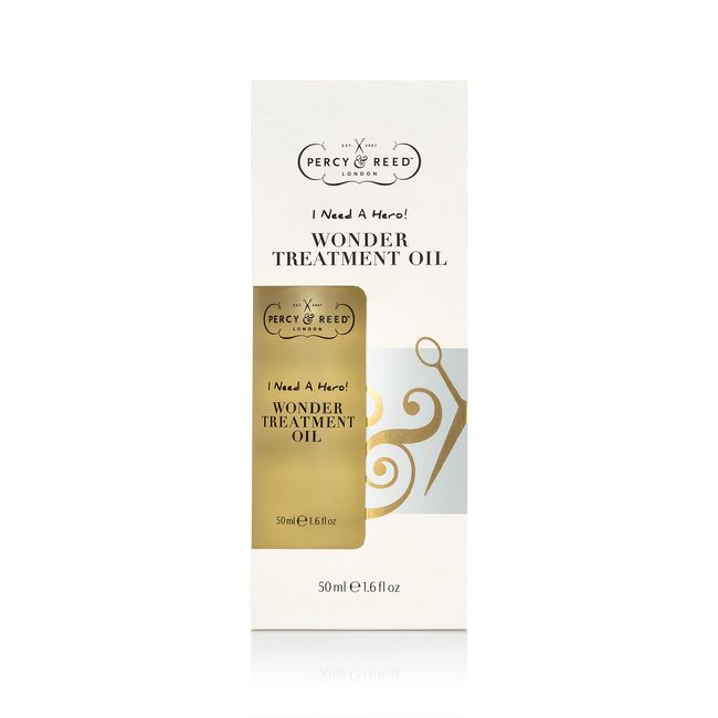 Percy & Reed I Need A Hero! Wonder Treatment Oil - Instant Hair Nourishment and Moisturising Boost - Thick , Curly all Hair types - 50 ml