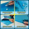 JMS we create smile A4 Translucent Stud Wallet (30 Pcs) Plastic Popper Document Wallets Waterproof, Clear Transparent Folder – Plastic Popper Wallet with Button Closure (Sky Blue)