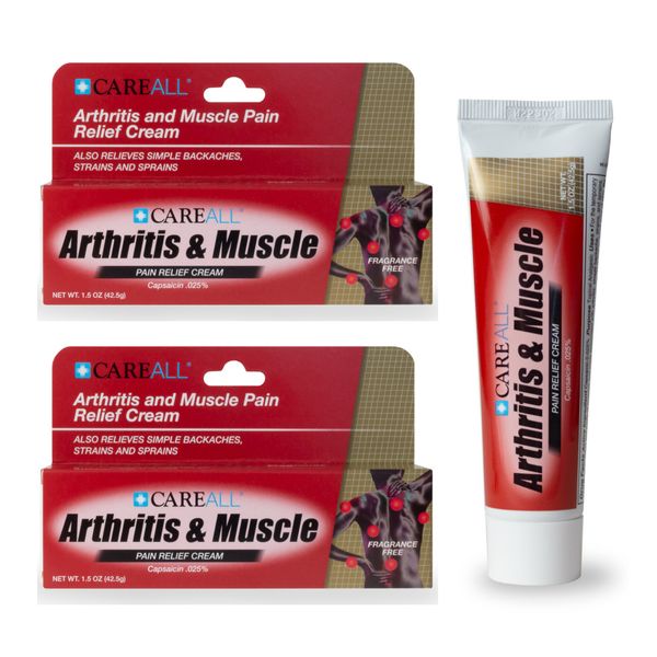 [Pack of 2] CareAll Arthritis And Muscle Pain Relief Cream 1.5 oz