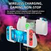 IFYOO SGSX1 Ergonomic Grip and Stand Combo Set for Switch Joycon Controller, for iPhone, Grip Case Holder Bracket for Joy Con - White