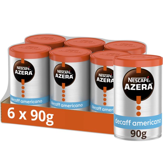 NESCAFÉ Azera Americano Decaff Instant Coffee 90g (Pack of 6)