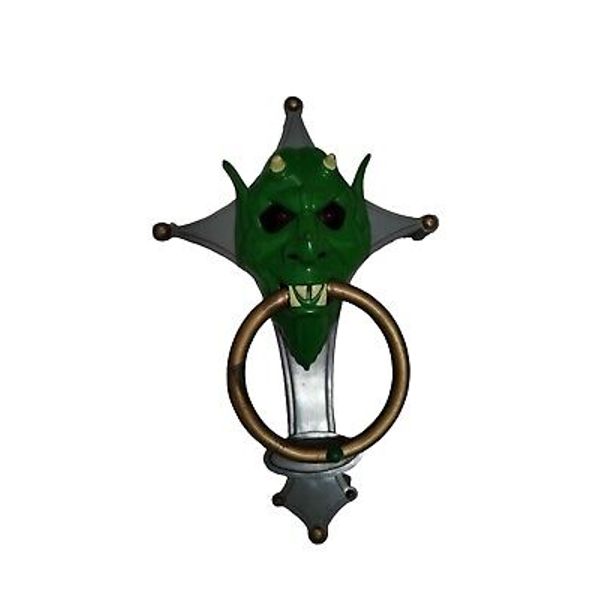 Green Devil Halloween Door Knocker Wall Decor Trendmaster Eyes Light Up Toy