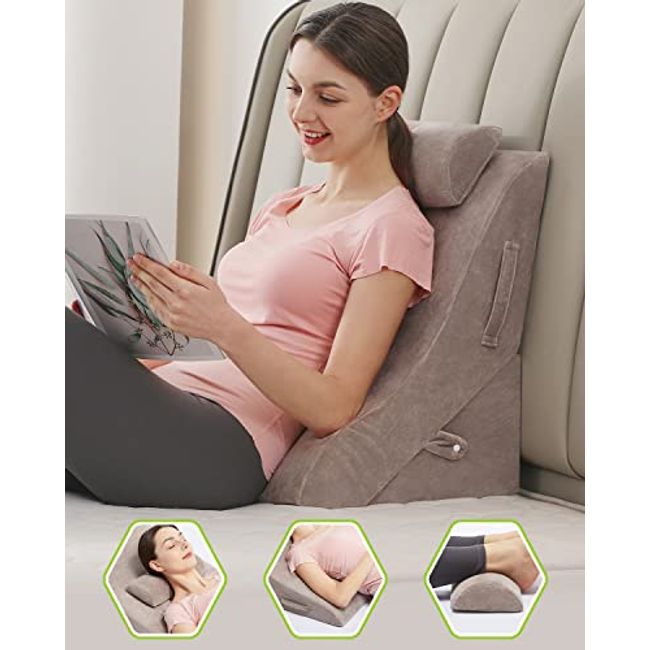 Bed Wedge Pillow Set, Orthopedic for After Surgery, Foam Pillow