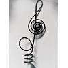 Small Treble Clef Wire Tree Topper For Mini Music Themed Christmas Tree