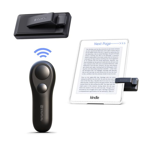 SK SYUKUYU RF Remote Control Page Turner for Kindle Reading Ipad Surface Comics, iPhone Android Tablets Reading Novels Taking Photos