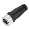 sourcing map 1Pcs 5 Pin M12 Female Aviation Connector Wire Plug A Coding 12mm Circular Sensor Connector Waterproof IP67 for Cable