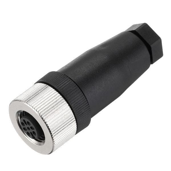 sourcing map 1Pcs 5 Pin M12 Female Aviation Connector Wire Plug A Coding 12mm Circular Sensor Connector Waterproof IP67 for Cable