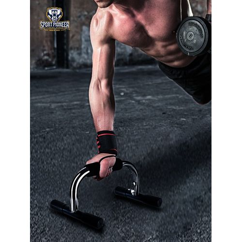 Push-Up Bar Push-Up Bracket Assistant Russian Ting I-Shape Training Board Home Men and Women Workout Chest and Abdominal Muscle Arm Strength Fitness Equipment, [01] I-Shape Push-Up Frame