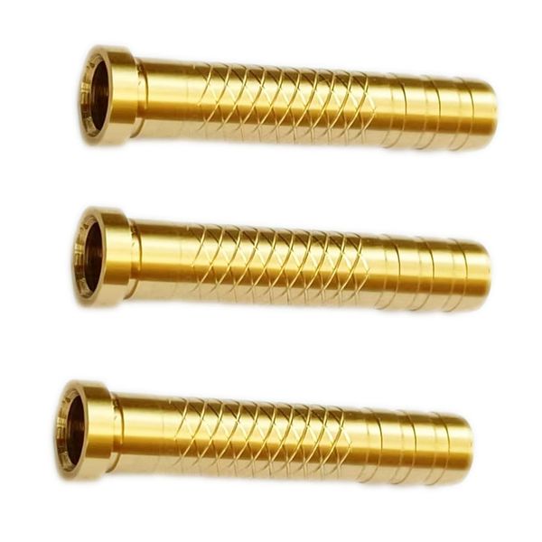 yeseje Field Points Copper Bolt with Surface Embossed Inserts Inner Diameter .244 Carbon Arrow (12-Pack) (80, Grams)