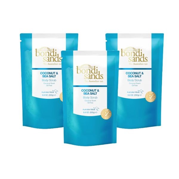 3 x Bondi Sands Body Scrub Coconut and Sea Salt - 250g