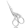 Wishbeauty Multi-Colour Rainbow Embroidery Scissors - 3.5"/9cm - Sharp Point (Silver)