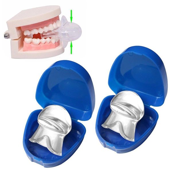 2Pcs Anti Snoring Silicone Tongue Device with Box Stop Snoring Tongue Retainer