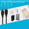 Maplin MAPCUS68 Premium Kabel (USB A männlich auf Micro USB B männlich, 0,75 m) Schwarz