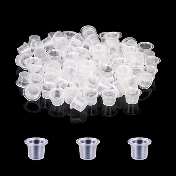 Tattoo Ink Cup Small - PEPAX 500 Stück Einweg Tattoo Ink Cups Gemischte Größen 9 mm Tattoo Pigment Cups Kunststoff Tattoo Cups für Tattoo Ink Tattoo Supply Tattoo Kit