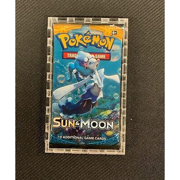 Pokemon Trading Card Acrylic Clear Booster Pack Display Guard