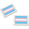 2 x 45mm 'Transgender Pride Flag' Erasers/Rubbers (ER00020986)