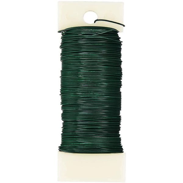 Florist Wire, Green Floral Wire, Wreath Making Supplies, Halloween Xmas Floristry Wires, Craft Supplies Christmas Supplies for Wreaths Garland, Flower Arranging Accessories, Wreath Making Kit