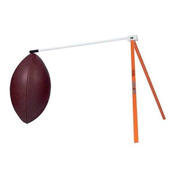 HVM Kickoff! Football Holder, Premium Football Kicking Tee for Field Goal Place Holder, Extra Point Kicking Tee, Football Tee for Any Size Football, Orange and White