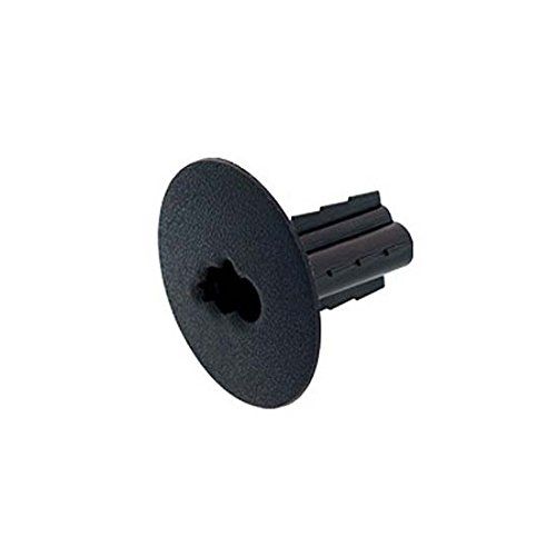 Dual Feed Through Bushing with Knock-Out 100 Pack RG6 Cable Black Dual Feed Thru Wall Bushing Plug Coaxial Audio Video Speaker Data Wire Organizer Protector