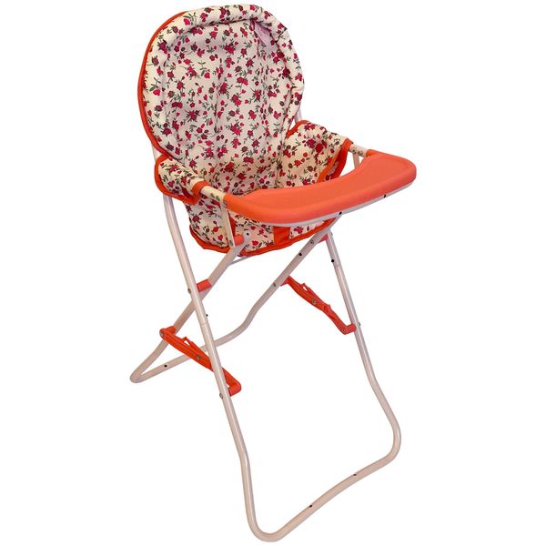 Baby Doll High Chair, Toy High Chair for Baby Doll, Baby Toy Highchair Doll Chair, Baby Doll Accessories, Baby Doll Furniture, 18 Inch Doll Furniture for Baby Doll Toys, 18 Inch Doll Accessories