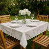 AAMEN Marble Wipe Clean Marble Print Wipeable Tablecloth Water Resistant Table Cover Rectangular Tablecloth